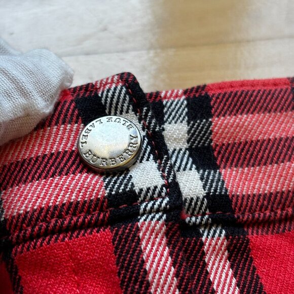Burberry Blue Label Red Plaid Skirt Size 36 - Picture 6 of 11